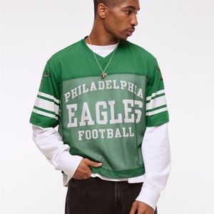 Abercrombie & Fitch Philadelphia Eagles Football Mesh Top - XS - SOLD OUT ONLINE